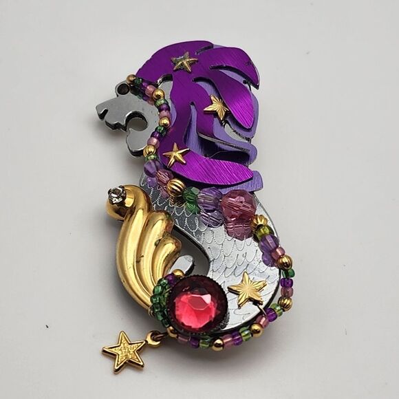 Rare Vintage LizTech Merlion Brooch - Picture 2 of 6